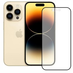 iPhone 14 Pro Max Uyumlu Ön Koruma Mat Seramik Nano Ekran Koruyucu (Siyah)
