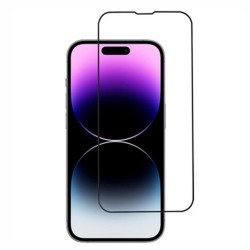 iPhone 14 Pro Max Uyumlu Ön Koruma Seramik Nano Ekran Koruyucu (Siyah)