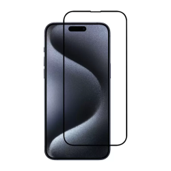 iPhone 16 Uyumlu Ön Koruma Seramik Nano Ekran Koruyucu (Siyah)