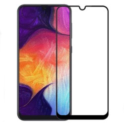 Samsung Galaxy A03 Core Uyumlu Ön Koruma Temperli Cam Ekran Koruyucu (Siyah)