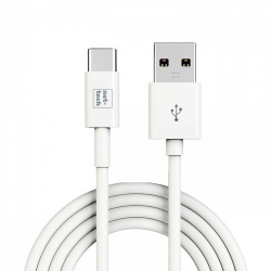Nettech NT-24 Plastik 100 Cm Type-C Şarj ve Data Kablosu (Beyaz)