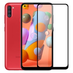 Samsung Galaxy A11 Uyumlu Ön Koruma Seramik Nano Ekran Koruyucu (Siyah)