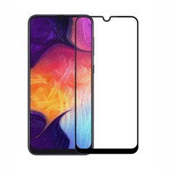 Samsung Galaxy A20s Uyumlu Ön Koruma Seramik Nano Ekran Koruyucu (Siyah)