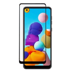 Samsung Galaxy A21 / A21s Uyumlu Ön Koruma Seramik Nano Ekran Koruyucu (Siyah) 