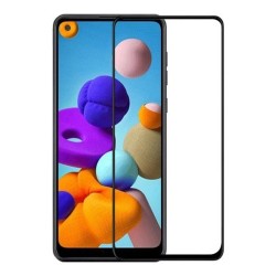 Samsung Galaxy A21S Uyumlu Ön Koruma Mat Seramik Nano Ekran Koruyucu (Siyah)
