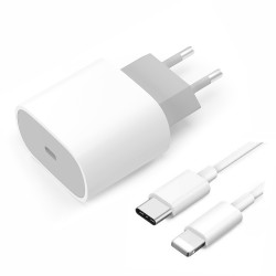 Teknonet TN-HCH11 20W PD 3000 mAh Lightning Kablolu Hızlı Şarj Aleti (Beyaz)
