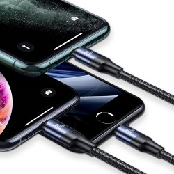 Helt HT-HCH03 33W GaN PD+QC 3600 mAh Type-C+Lightning Kablo + Şarj Aleti (Siyah)