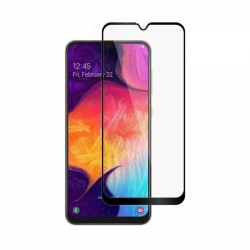 Samsung Galaxy A50 / A50s Uyumlu Ön Koruma Temperli Cam Ekran Koruyucu (Siyah)