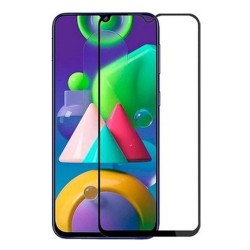 Samsung Galaxy M21 Uyumlu Ön Koruma Temperli Cam Ekran Koruyucu (Siyah)
