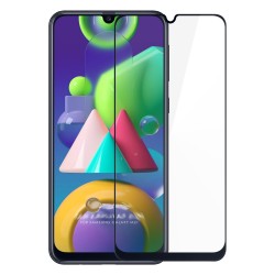 Samsung Galaxy M21 Uyumlu Ön Koruma Mat Seramik Nano Ekran Koruyucu (Siyah)