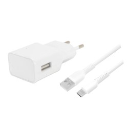 Teknonet TN-HCH01 10W 2100 mAh Micro Kablo + Şarj Aleti (Beyaz)