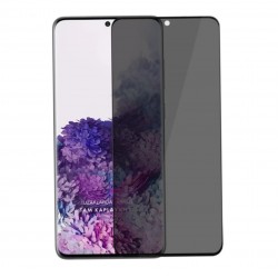 Samsung Galaxy Note 10 Lite Uyumlu Privacy Ön Koruma Hayalet Seramik Nano Ekran Koruyucu (Siyah)