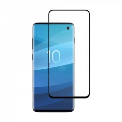 Samsung Galaxy S10 Uyumlu Full Glue Temperli Cam Ekran Koruyucu (Siyah)