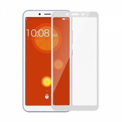 Xiaomi Redmi 6A Uyumlu Ön Koruma Temperli Cam Ekran Koruyucu (Beyaz)