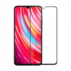 Xiaomi Redmi Note 8 Uyumlu Ön Koruma Temperli Cam Ekran Koruyucu (Siyah)
