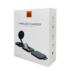 Nettech NT-WCH03 3in1 15W Kablosuz Wireless Şarj
