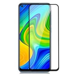 Xiaomi Redmi Note 9 Uyumlu Ön Koruma Temperli Cam Ekran Koruyucu (Siyah)