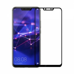 Huawei Mate 20 Lite Uyumlu Ön Koruma Temperli Cam Ekran Koruyucu (Siyah)