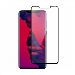 Huawei Mate 20 Pro Uyumlu Full Glue Temperli Cam Ekran Koruyucu (Siyah)