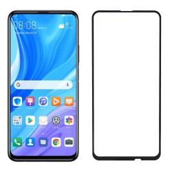 Huawei P Smart Pro Uyumlu Ön Koruma Temperli Cam Ekran Koruyucu (Siyah)