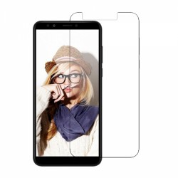 Huawei Y7 2018 Uyumlu Şeffaf Temperli Cam Ekran Koruyucu