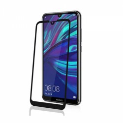 Huawei Y9 2019 Uyumlu Ön Koruma Temperli Cam Ekran Koruyucu (Siyah)