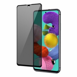Oppo A15 Uyumlu Privacy Ön Koruma Hayalet Seramik Nano Ekran Koruyucu (Siyah)