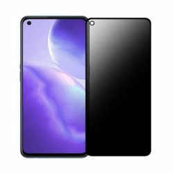 Oppo A55 Uyumlu Privacy Ön Koruma Hayalet Seramik Nano Ekran Koruyucu (Siyah)