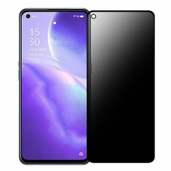 Oppo Reno 6 Uyumlu Privacy Ön Koruma Hayalet Seramik Nano Ekran Koruyucu (Siyah)