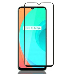 Realme C11 4G Uyumlu Ön Koruma Mat Seramik Nano Ekran Koruyucu (Siyah)