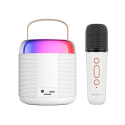 BAVIN BM-19 Karaoke Box Kablosuz Hoparlör - Speaker (Beyaz)