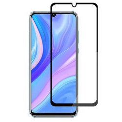 Realme C21Y Uyumlu Ön Koruma Temperli Cam Ekran Koruyucu (Siyah)