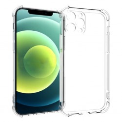 iPhone 12 Pro Max Anti Shock Darbe Emici Kamera Korumalı Şeffaf Silikon Kılıf