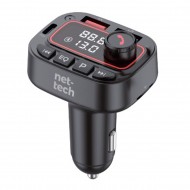 Nettech NT-CCH01 30W Bluetooth FM Transmitter Araç Şarj Aleti (Siyah)
