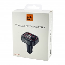 Nettech NT-CCH01 30W Bluetooth FM Transmitter Araç Şarj Aleti (Siyah)