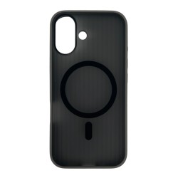 iPhone 16 N-Series 062 Magsafe Uyumlu Manyetik Silikon Kılıf (Gri)