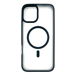 iPhone 16 N-Series 060 Magsafe Uyumlu Manyetik Silikon Kılıf (Siyah)
