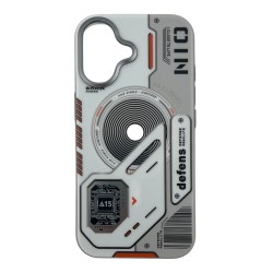 iPhone 16 Uyumlu Nio Magsafe Matte Armor Kılıf (Beyaz)