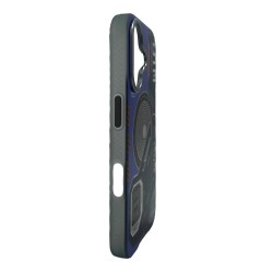 iPhone 16 Uyumlu Nio Magsafe Matte Armor Kılıf (Mavi)