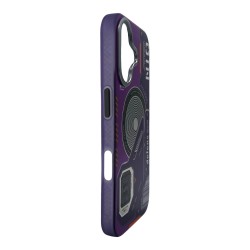 iPhone 16 Uyumlu Nio Magsafe Matte Armor Kılıf (Mor)