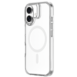 iPhone 16 Neo Hybrid Magsafe Şarj Özellikli Şeffaf Manyetik Silikon Kılıf 