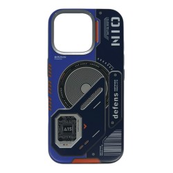 iPhone 16 Pro Uyumlu Nio Magsafe Matte Armor Kılıf (Mavi)