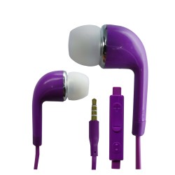 Nettech NT-112 3.5 Jack Girişli Kulak İçi Kulaklık (Mor)