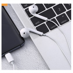 Nettech NT-HS10 Type-C Girişli Kulak İçi Kulaklık (Beyaz)
