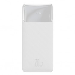 Baseus Bipow 20W Hızlı Şarj 30000 mAh LED Göstergeli Powerbank (Beyaz)