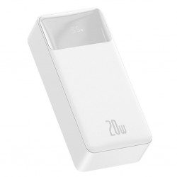 Baseus Bipow 20W Hızlı Şarj 30000 mAh LED Göstergeli Powerbank (Beyaz)
