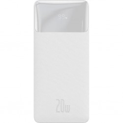 Baseus Bipow 20W Hızlı Şarj 10000 mAh LED Göstergeli Powerbank (Beyaz)