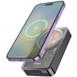 HOCO Q14A Ice Crystal 10000mAh PD20W Magsafe Uyumlu Manyetik Hızlı Şarj Powerbank (Siyah)