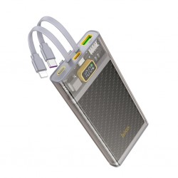Hoco J104 Discovery Edition 22.5W 10000mAh Kablolu Powerbank (Gri)