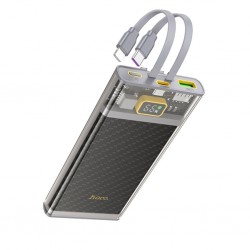 Hoco J104 Discovery Edition 22.5W 10000mAh Kablolu Powerbank (Gri)